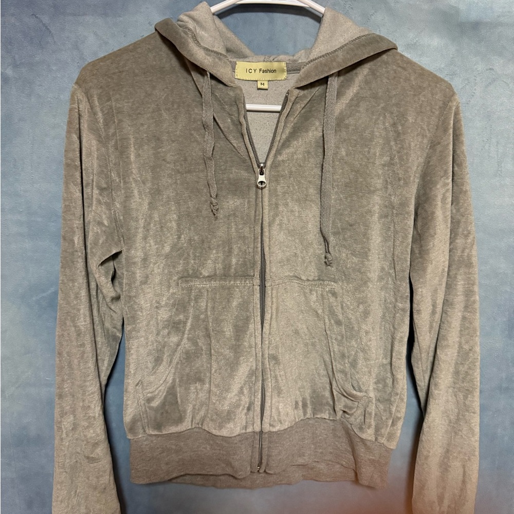 Women's Gray Hoodie Jacket